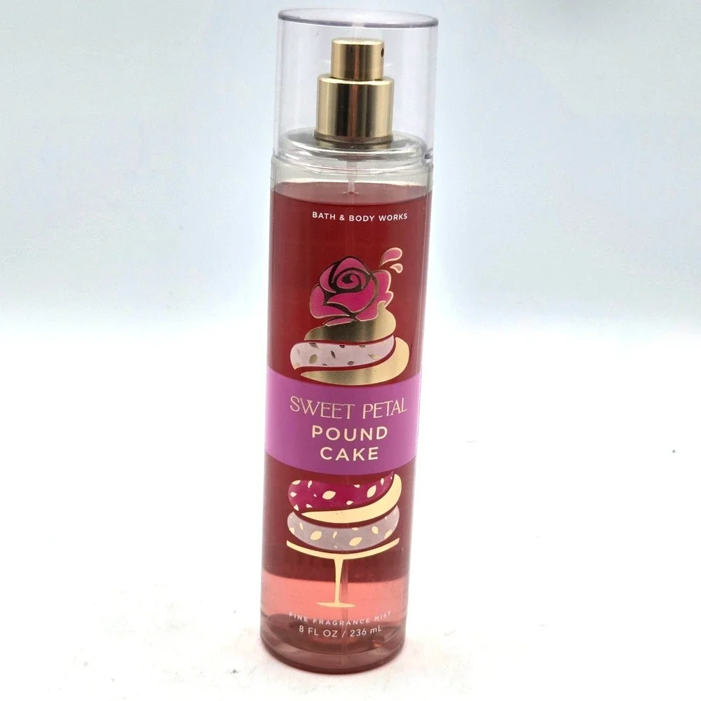 Bath and Body Works SWEET PETAL POUND CAKE FINE FRAGRANCE MIST 8 FL OZ